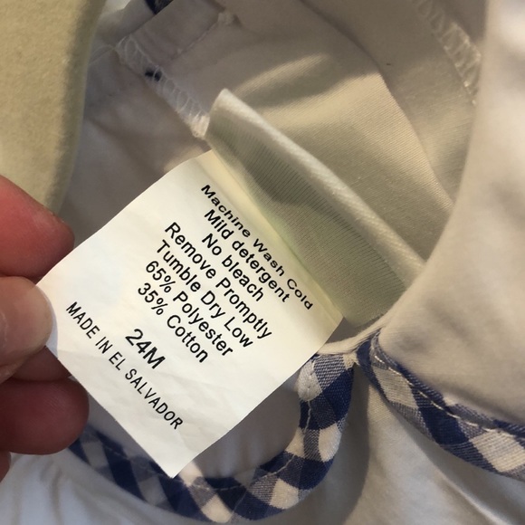 Zuccini Girls Dress, Barnyard Animal Embroidery, Blue Gingham, 24m - Picture 10 of 12